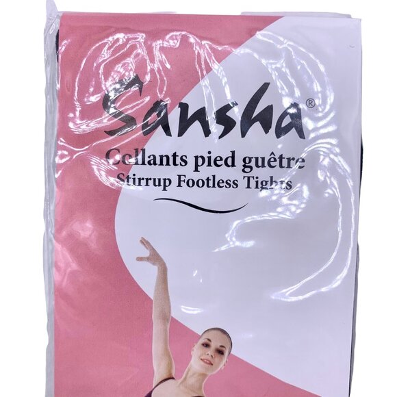 New Sansha Stirrup Black Child’s M/L Tights Pack of 3, T91 Dance Jazz Lyrical - Picture 6 of 10